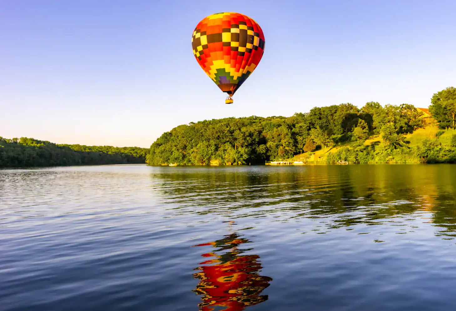 Hot air balloons over Galena